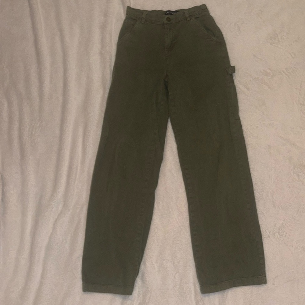 Aeropostale Green Carpenter/Cargo Pants Wide Leg